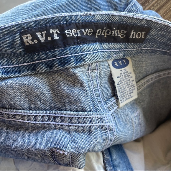 R.V.T Vintage Serve Piping Hot Jeans with Asian Inspired Bottoms Size 11/12 - Picture 7 of 9